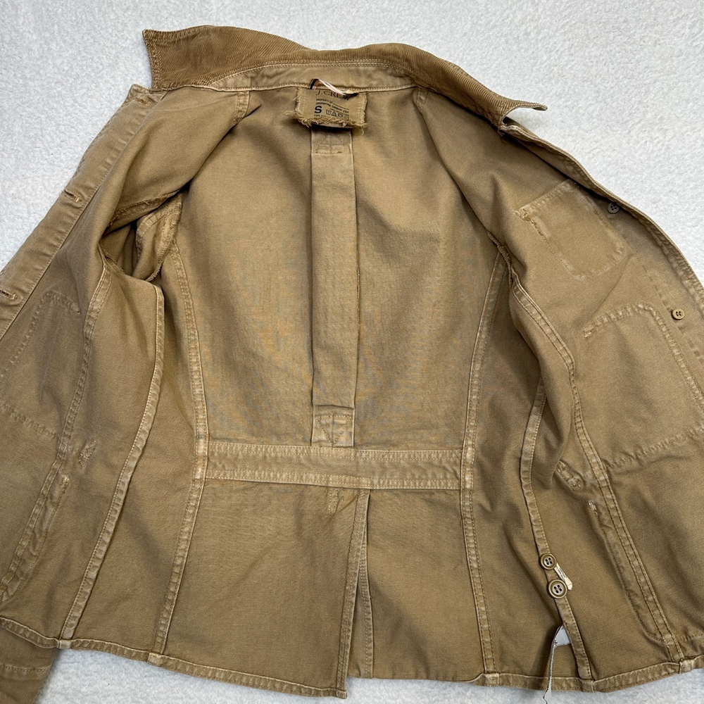 J.‎ Crew Vintage 2004 Field Safari Jacket Tan Women size S - Picture 7 of 13